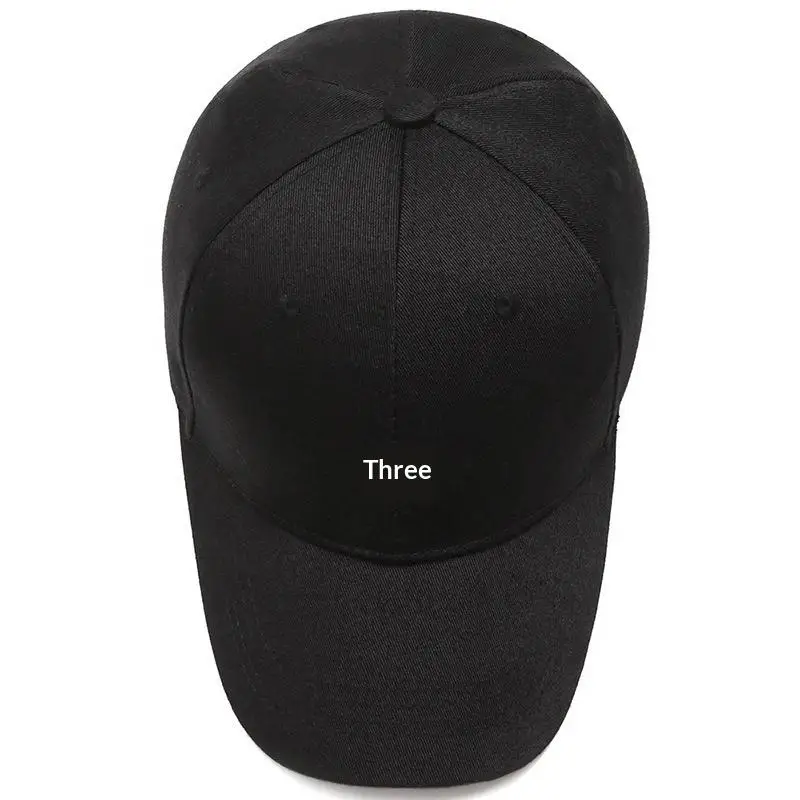 Hat Trendy Simple Three Horizontal Bars Summer Baseball Men Women's Fashion Leisure Sunshade Cap