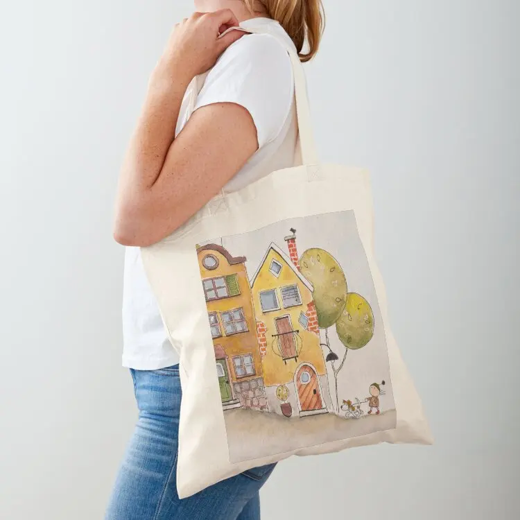 

Afternoon Walk in Pawtow Tote Bag Lady bag canvas shopping bag Fabric shopping trolley