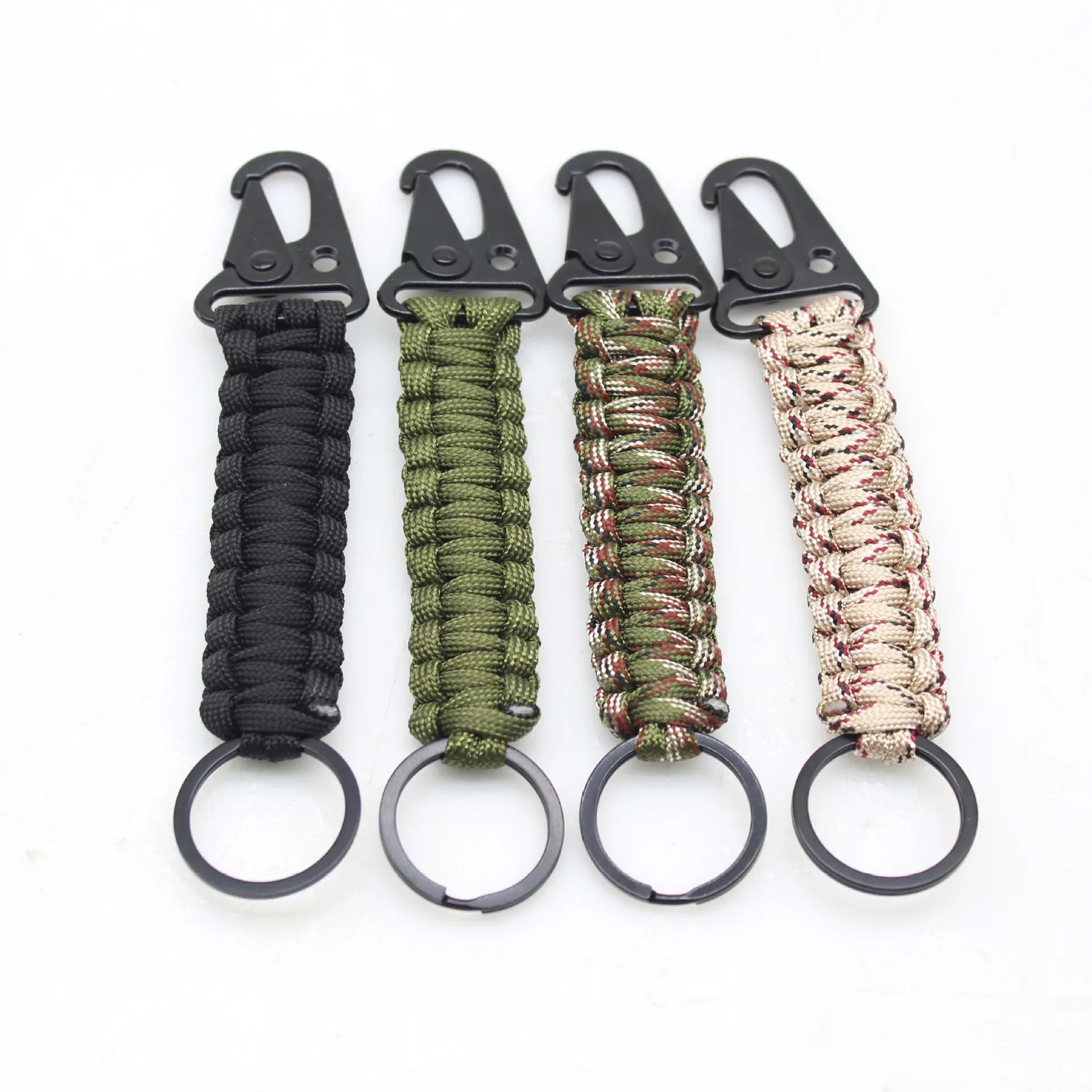 7-Core Outdoor Umbrella Rope Climbing Keychain Eagle Beak Snap Clip Tactical Survival Tool Carabiner Hook Cord Backpack Buckle