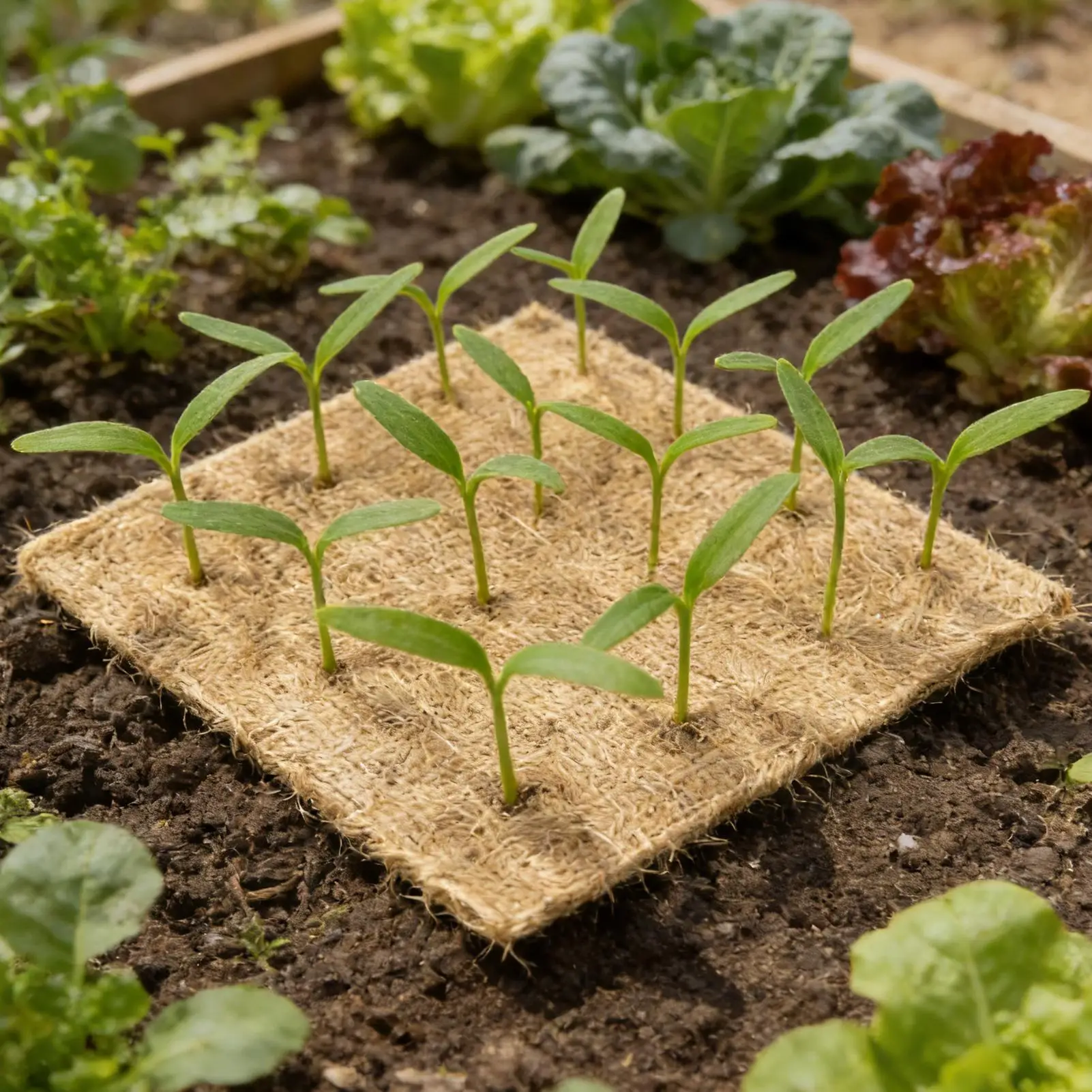 Hydroponic Grow Pads 8 Pieces Safe Jute Fiber Grow Pads Cultivation And Seedling Cushion Kit For Kitchen Balcony Garden Inside