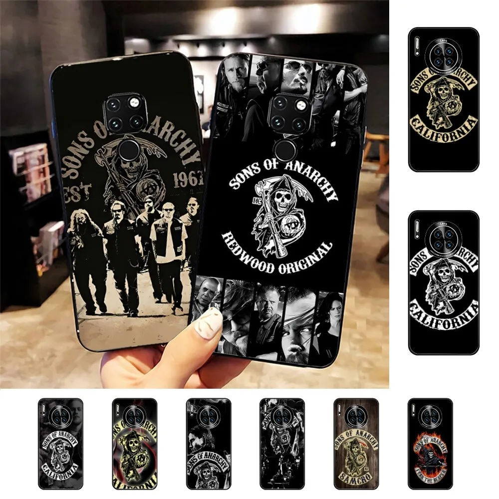 American TV S-Sons Of Anarchy Phone Case For Huawei Mate 10 20 30 40 50 Lite Pro Nova 3 3i 5 6 SE 7 Pro 7SE