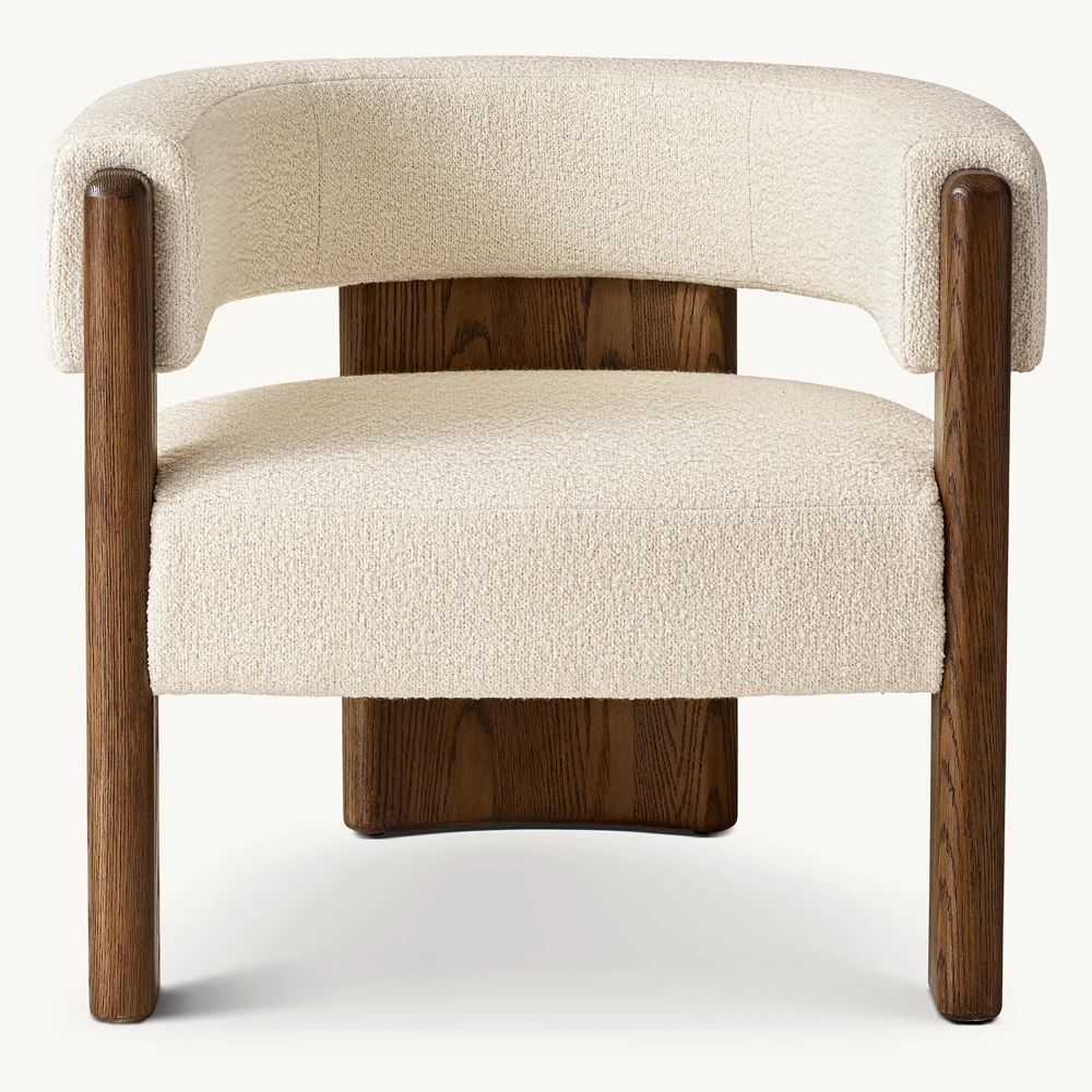 

Danish Modern Design Iconic Chair American Luxury Home Furnishing Sets Lidon Fabric Chair For Living Room