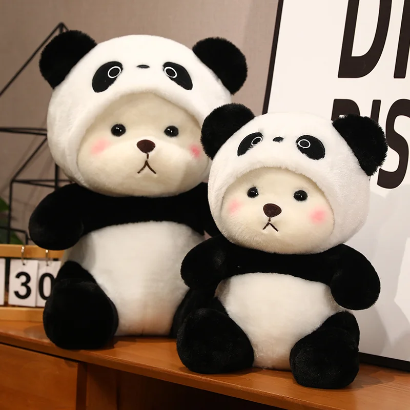 

26/35/45/60cm Cute Transform Panda Plush Toy Cartoon Stuffed Animals Pandas Plushies Doll Anime Soft Kids Toys Kawaii Room Decor