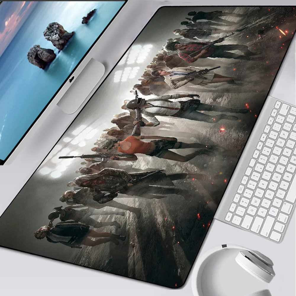 Imagem -02 - Pubg Grande Mouse Pad para Jogos Computador Mousepad Tapete de Rato pc Gamer Tapete de Teclado para Laptop Almofada de Mesa de Silicone Xxl