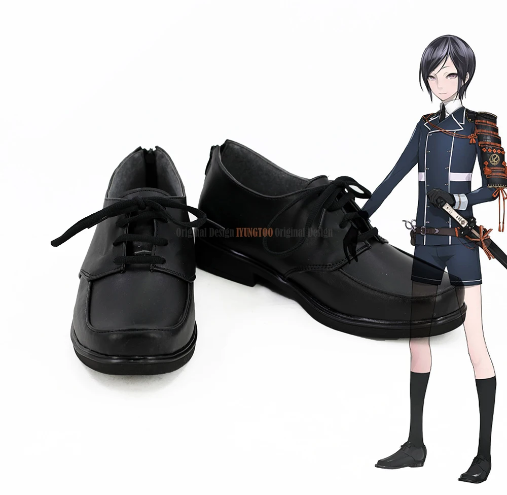 

Yagen Toushirou Косплей Touken Ranbu онлайн Yagen Toushirou косплей сапоги черная обувь на заказ