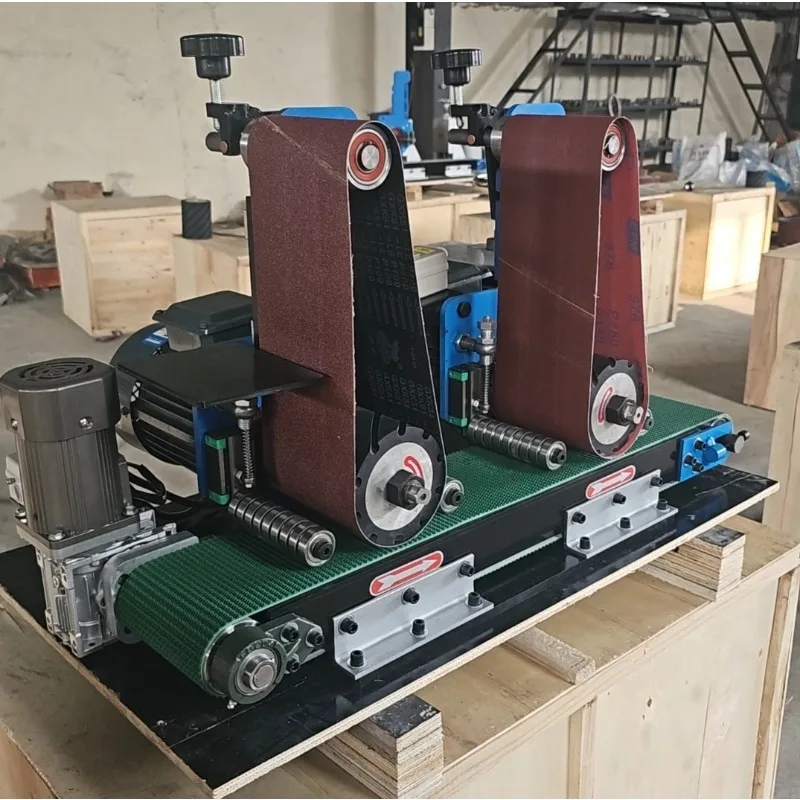 Metal Sheet Stainless Steel Sheet Deburring Polishing Machine, Bench Sander TableSander for Metal Edge Grinding Deburr Finishing