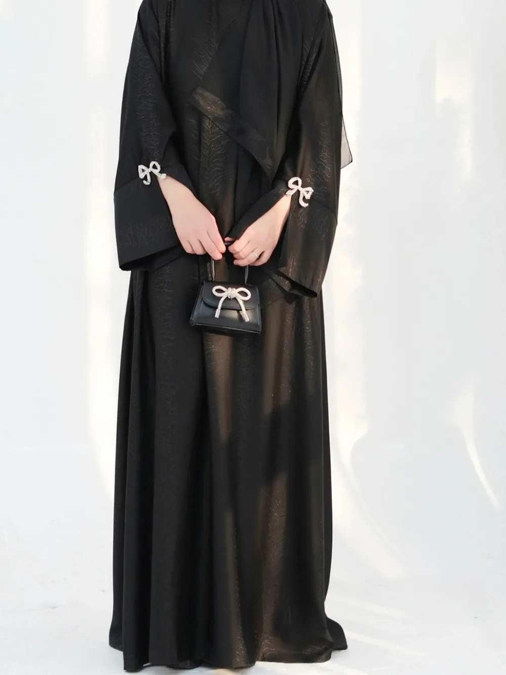 Eid Moslim Abaya voor Vrouwen Boog Jurken Jalabiya Vestidos Split Mouw Ramadan Marokko Dubai Lange Gewaad Party Islam Kaftan 2026