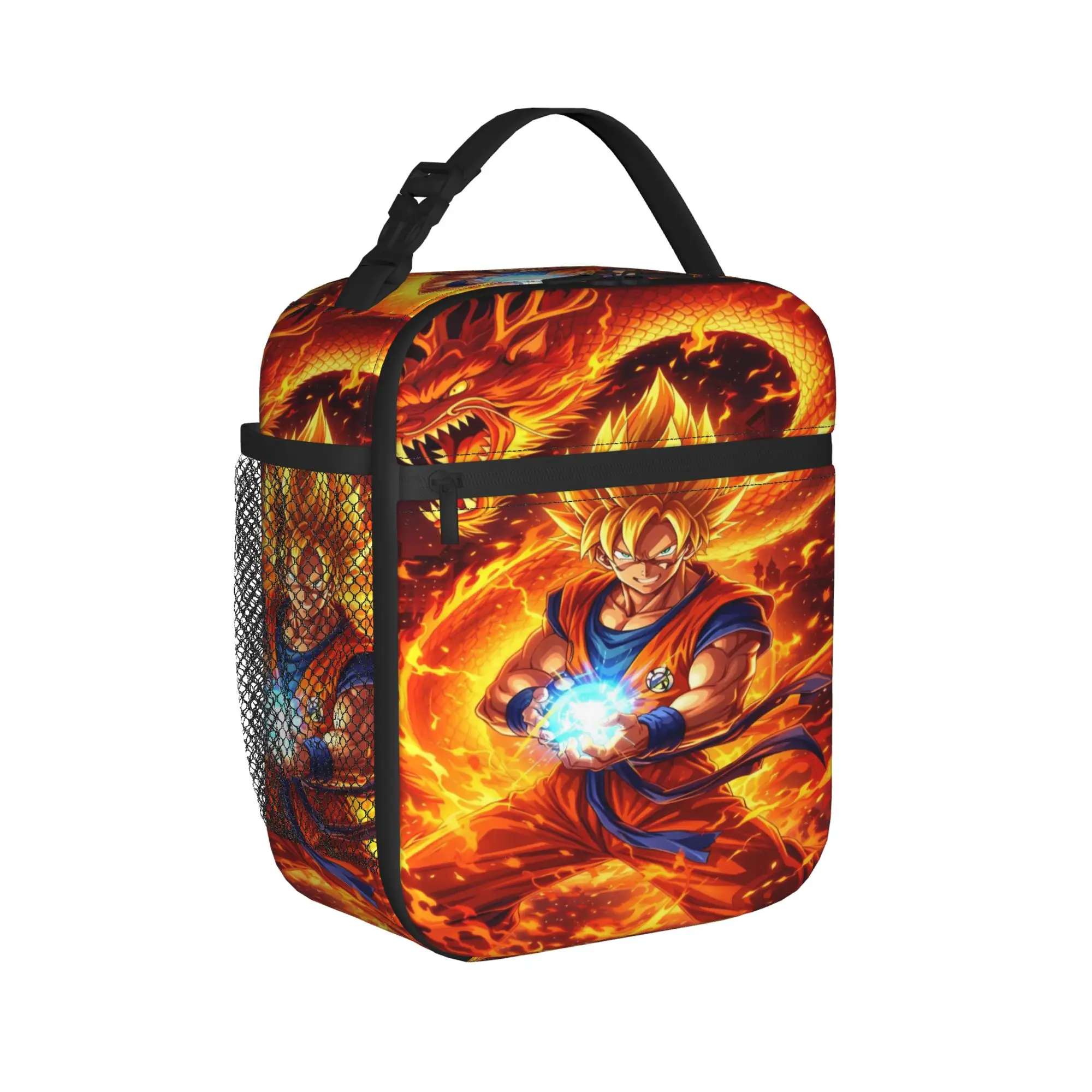 Dragons Ball Anime Song Goku Lunch Bag For Child  Office Custom Lunch Box Back To School Oxford Tote Food Bags