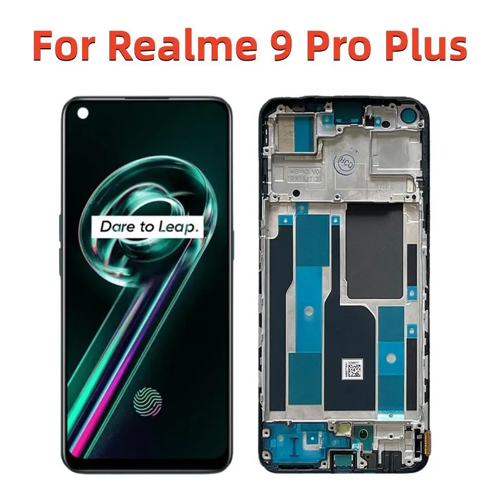 Original For Realme 9 Pro Plus Display LCD Screen With Frame 6.43\