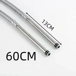 1Pc 60/80/100CM Stainless Steel Flexible Shower Hose Extended Nozzle Extension Plumbing Pipe Pulling Tube Bathroom Accessories