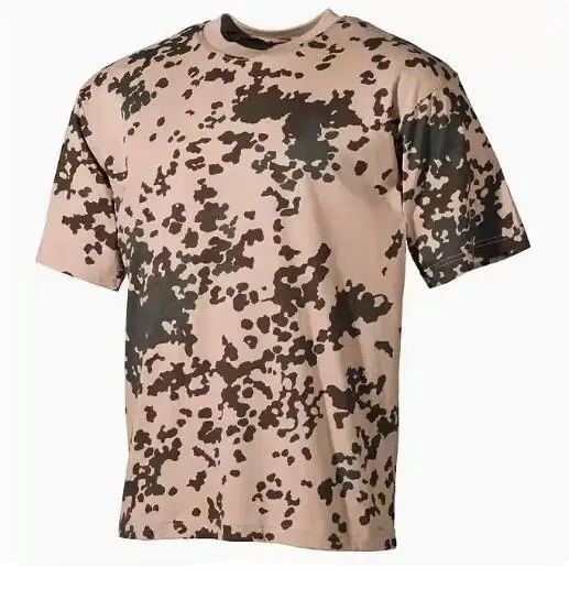 Niemiecka koszulka w kamuflażu Letnie męskie topy Flecktarn Desert Ksor 2 Jungle
