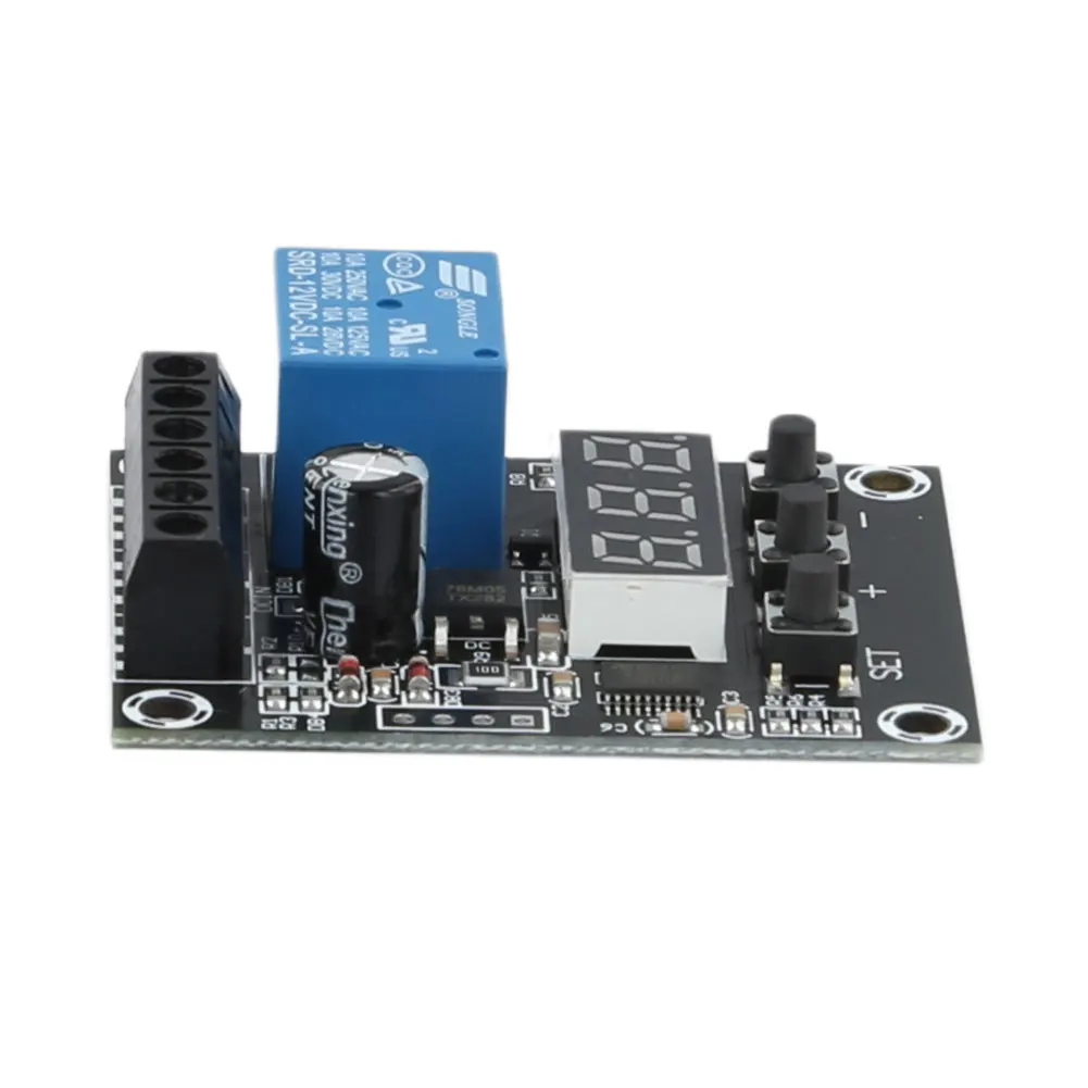 

Цифровой релейный модуль управления напряжением, 5/12/24 В постоянного тока, светодиодный релейный переключатель, модуль контроллера, защита от перенапряжения 12 А