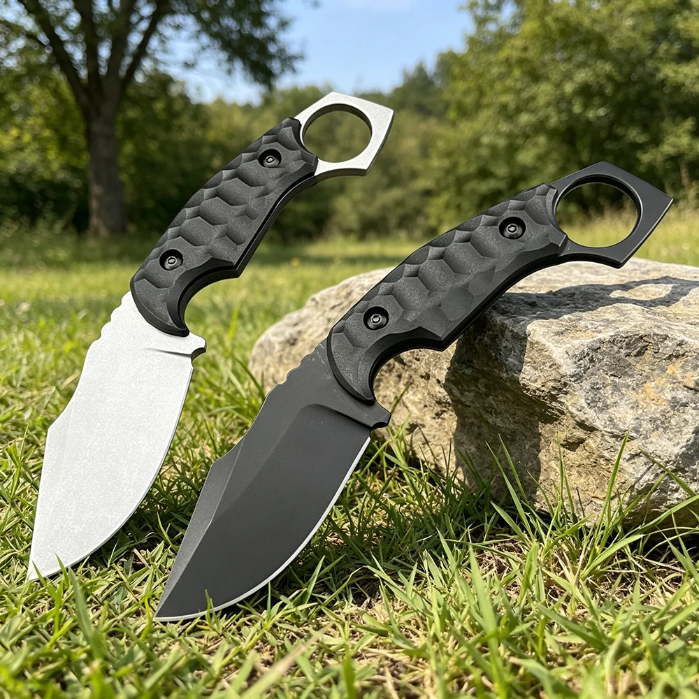 

Durable Outdoor Lightweight Fixed Knife Camping Hiking Fishing Utility Knives EDC Jungle Adventure Cutter Nylon Fiber Handle