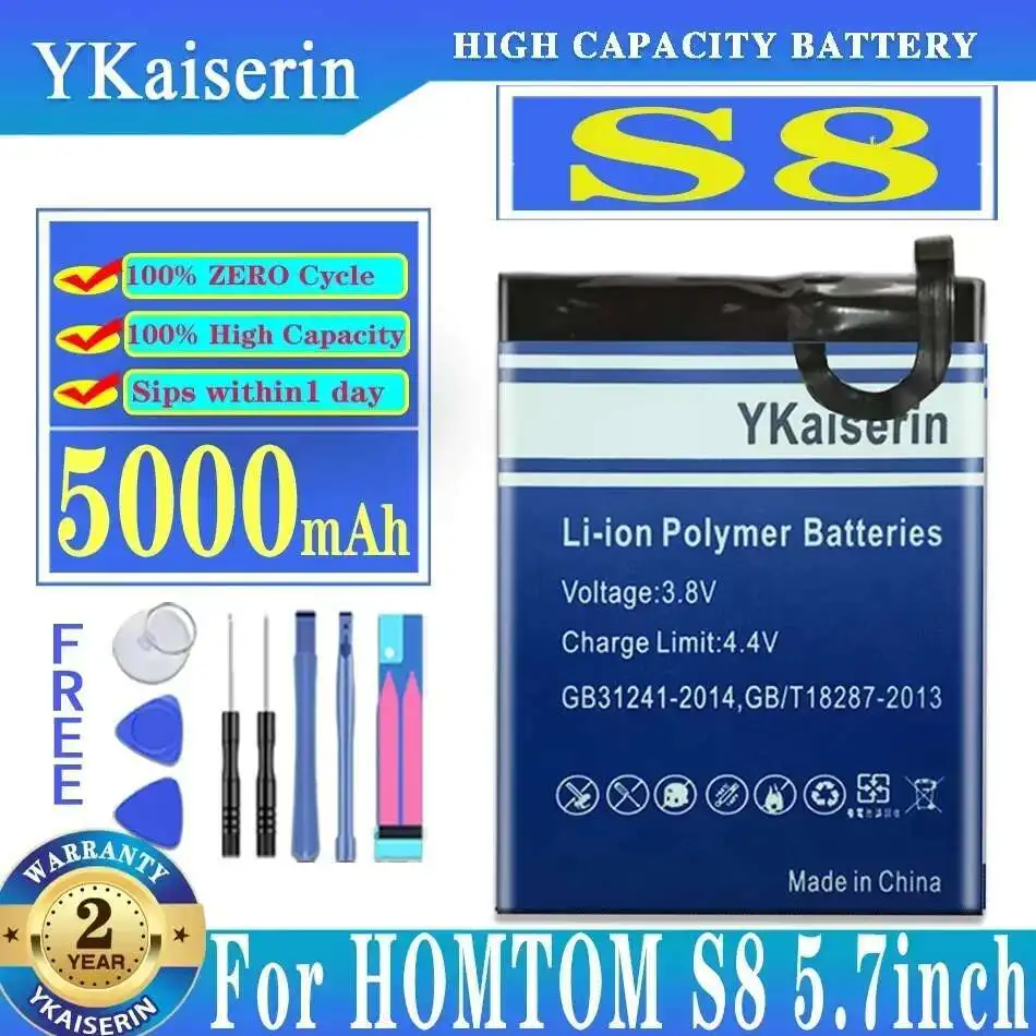 

For HOMTOM S8 5.7inch 5000mAh Mobile Phone Battery