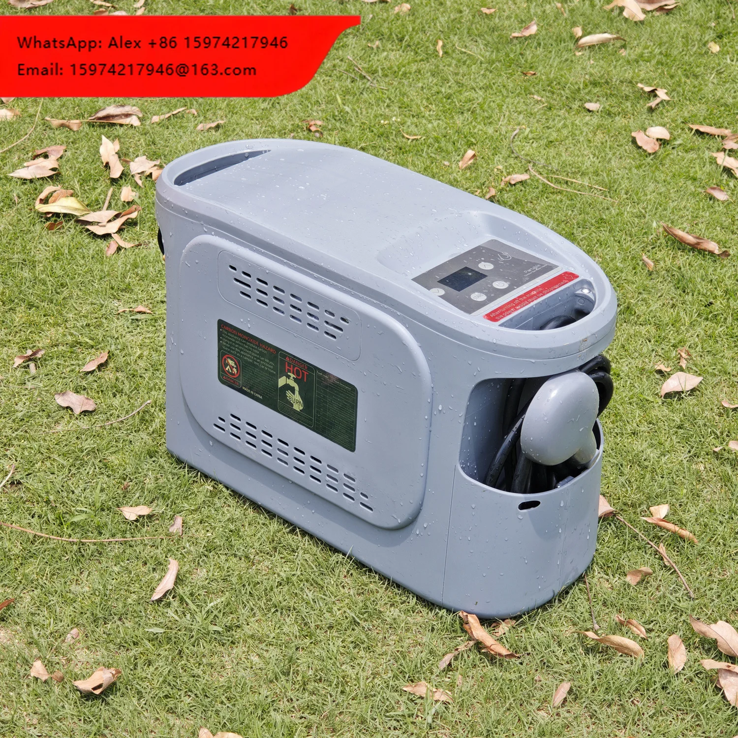 Portable 6L Thermostatic Water Heater Propane Copper Heat Exchanger Battery USB RV Camping Outdoor Household Tankless Storage