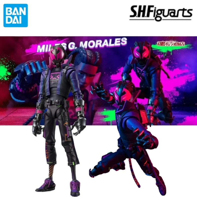 

Original in Stock Bandai S.H.Figuarts Spider-Man：Across The Spider-Verse Miles Morales Anime Character Toy Model Ornaments Gifts