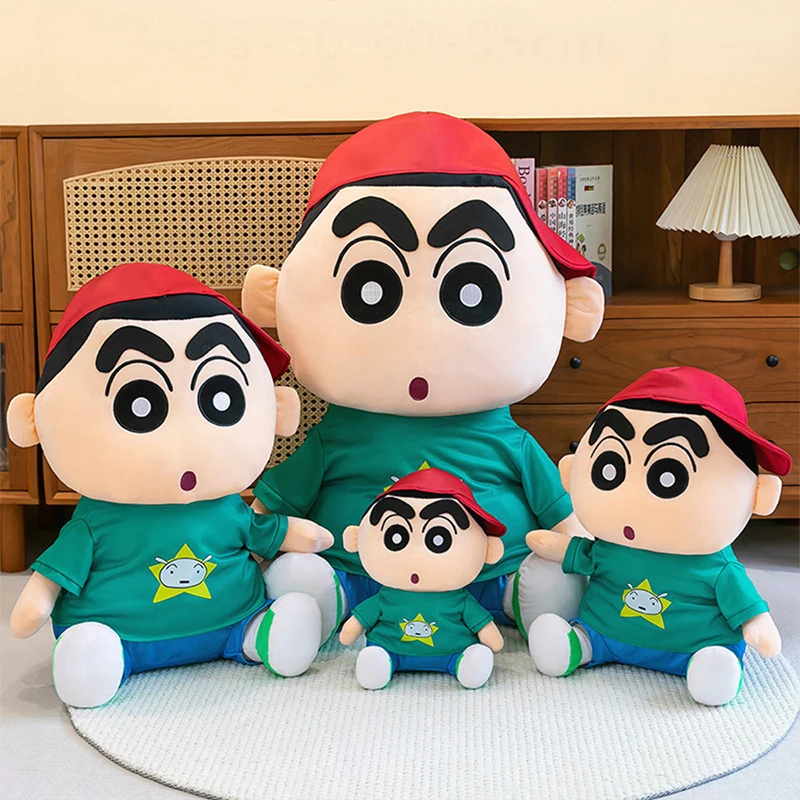 

65cm Kawaii Crayon Shinchan Plush Toy in Hoodie Shinchan Stuffed Doll Cute Anime Figure for Kids Birthday Xmas Gift Large Size