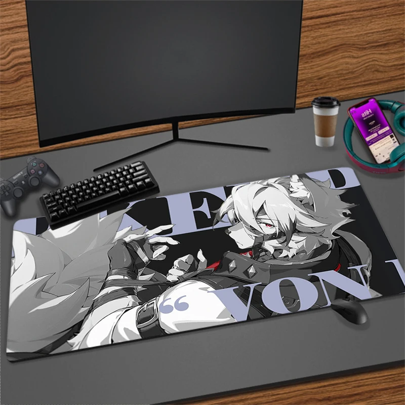 Zenless Zone Zero Game Mousepad Lockrand Mouse Mat With Pad Gaming Accessories Prime Gaming Non-slip Desk Mat XXL Keyboard Pad