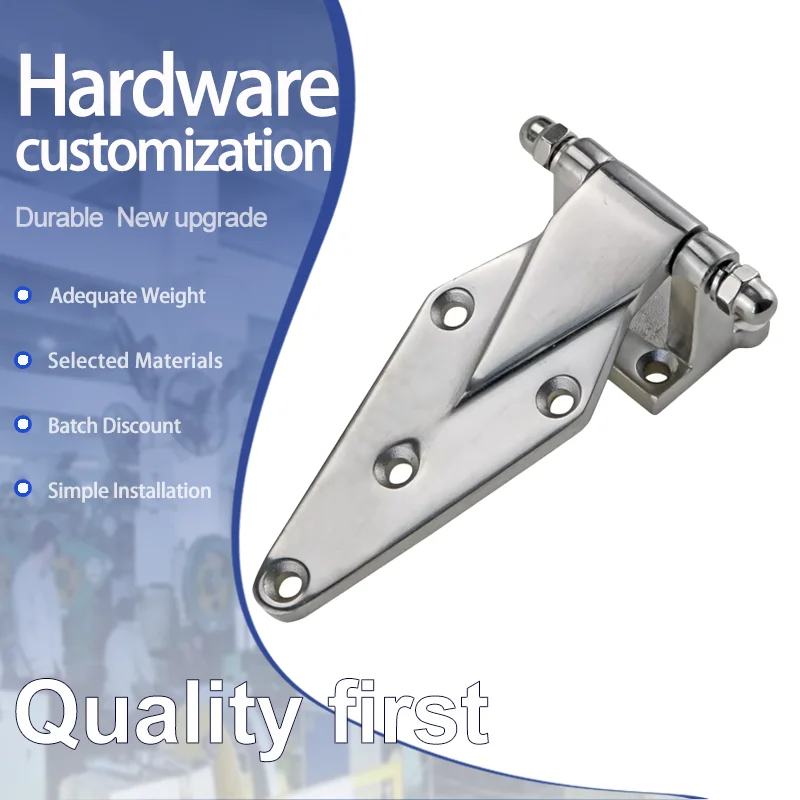 

304 Stainless Steel Hinges Industrial Automation Equipment Heavy-Duty Doors Refrigerators Ovens Trucks Engineering Vehicles