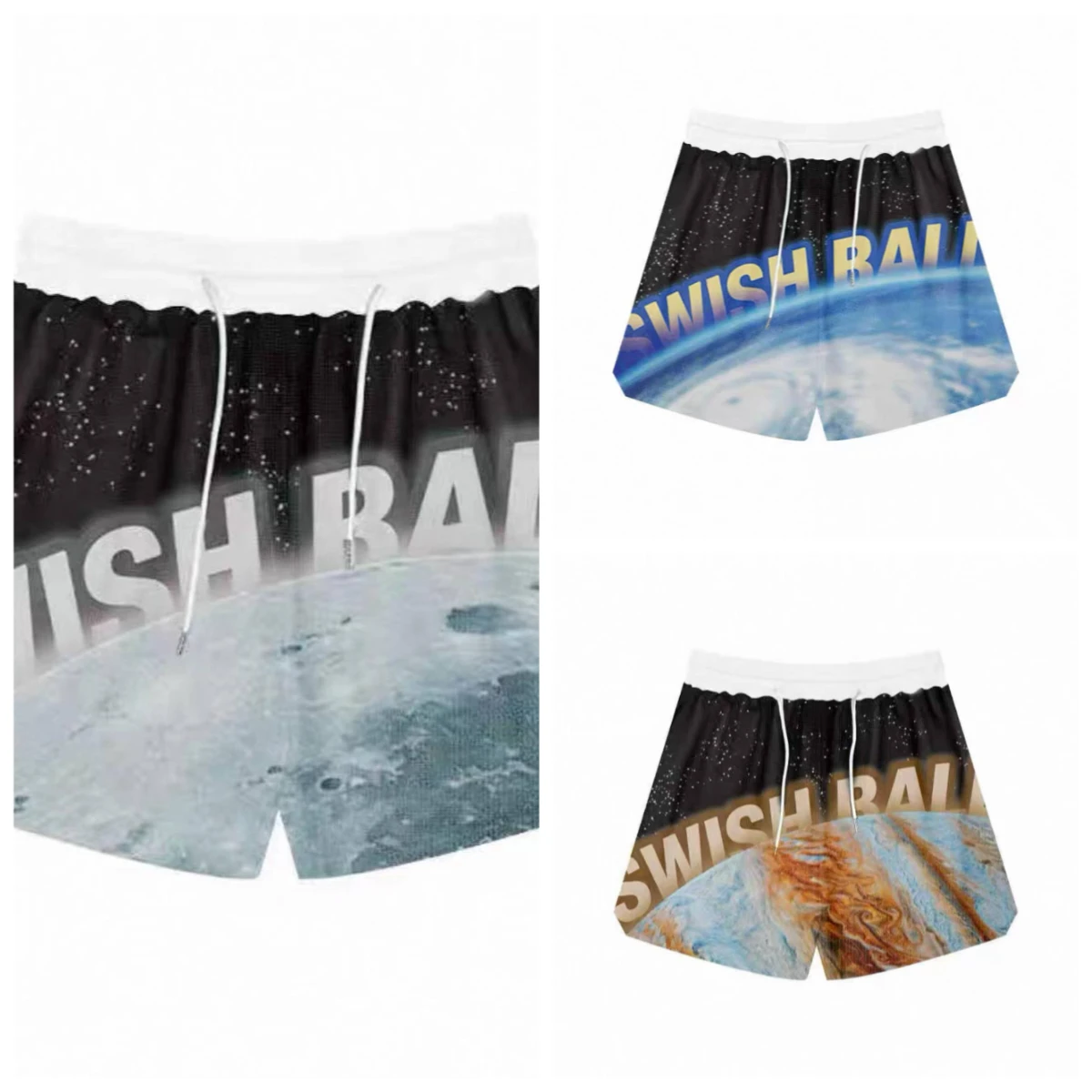 

Лето 25, хит продаж, новая серия Planet, американские вафельные баскетбольные спортивные шорты для тренировок на открытом воздухе, дышащие быстросохнущие шорты