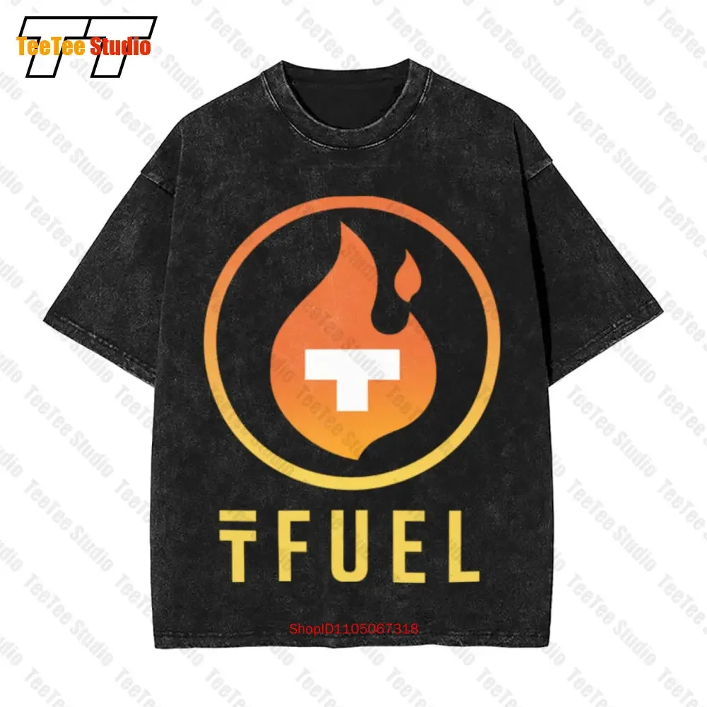 Theta Fuel Tfuel Crypto Token Blockchain Technology Gas Vintage Oversized T-Shirt KFZ2