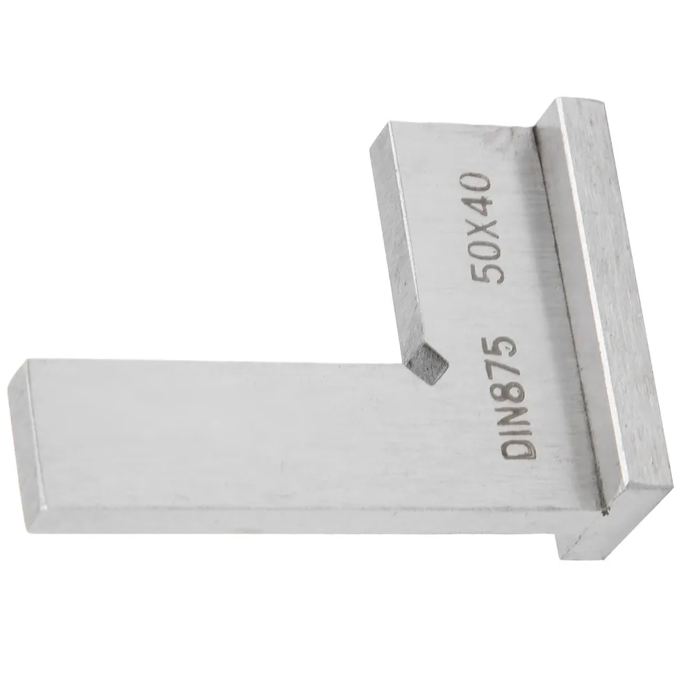 2pcs With Seat Machinist Square 50x40mm Marking Ruler Engineer Measuring Tool Carbon steel Right Angle Ruler For Engineer