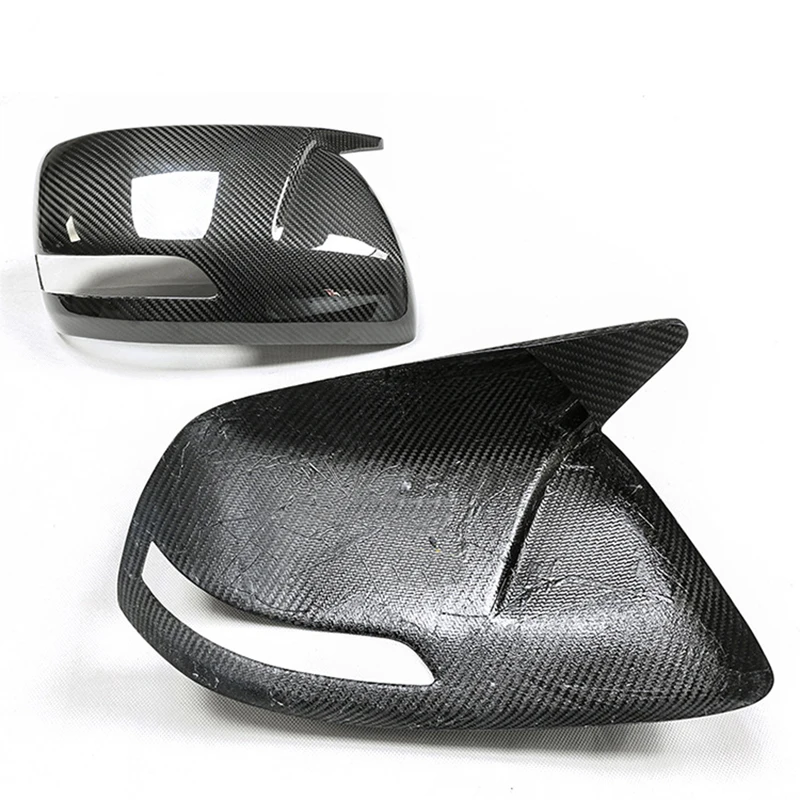 Decorative Mirror Caps For Toyota Land Cruiser Prado FJ150 10 11 12 13 14 15 16 17 18 19 20 21 Real Carbon Fiber Mirror Cover