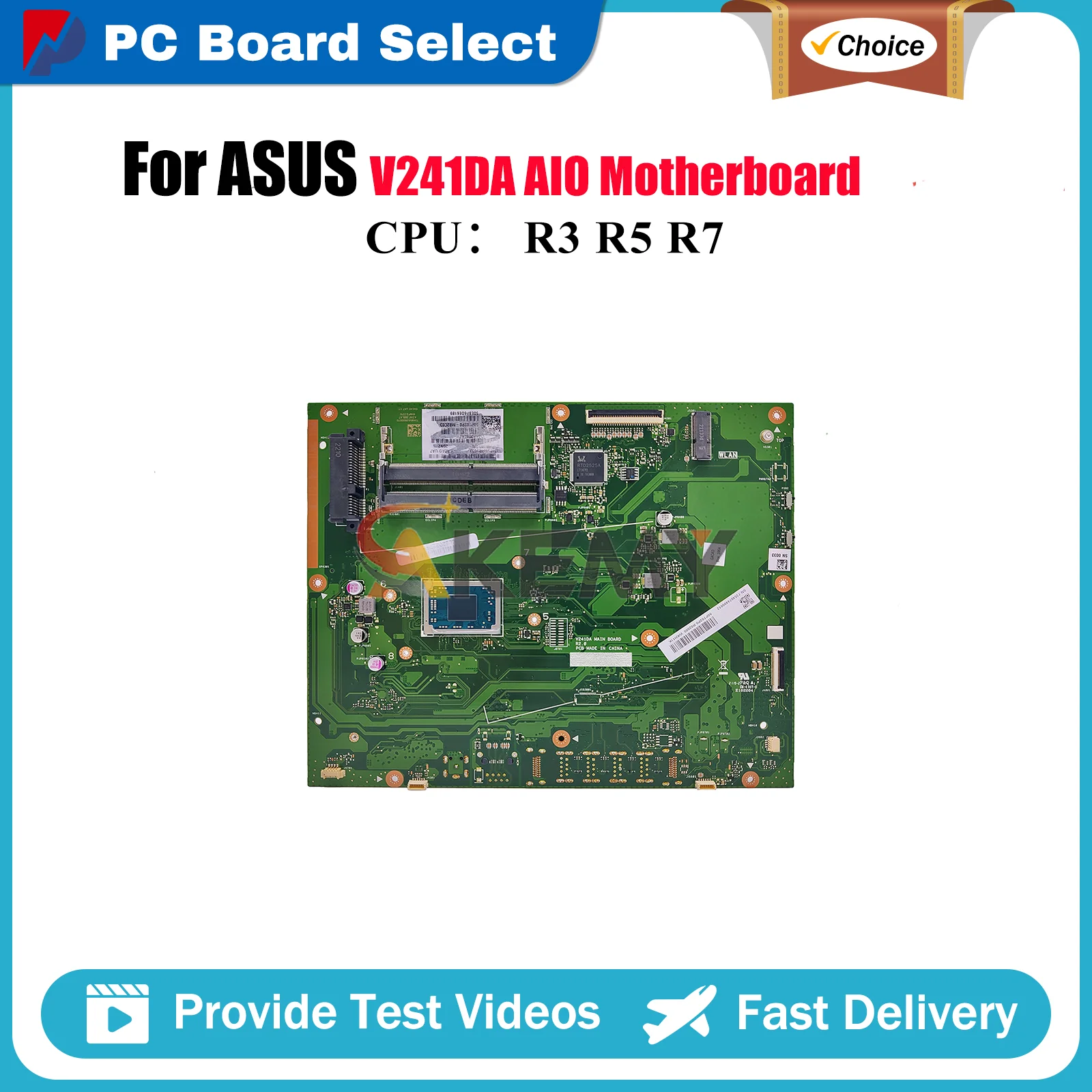 Placa base V241DA para ASUS Vivo AiO V241D V241DA con CPU R3 R5 R7 100% pruebas OK envío rápido alta calidad
