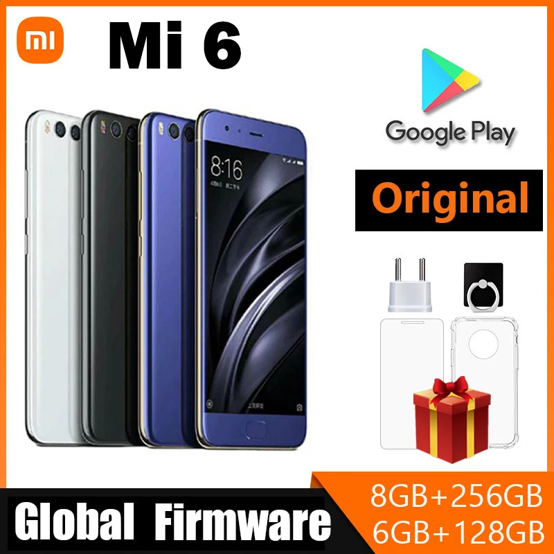 xiaomi 6 smartphone 5.15 inches 1080 x 1920 pixels Android 7.1.1 Fingerprint 3350 mAh Fast charging global version cellphone