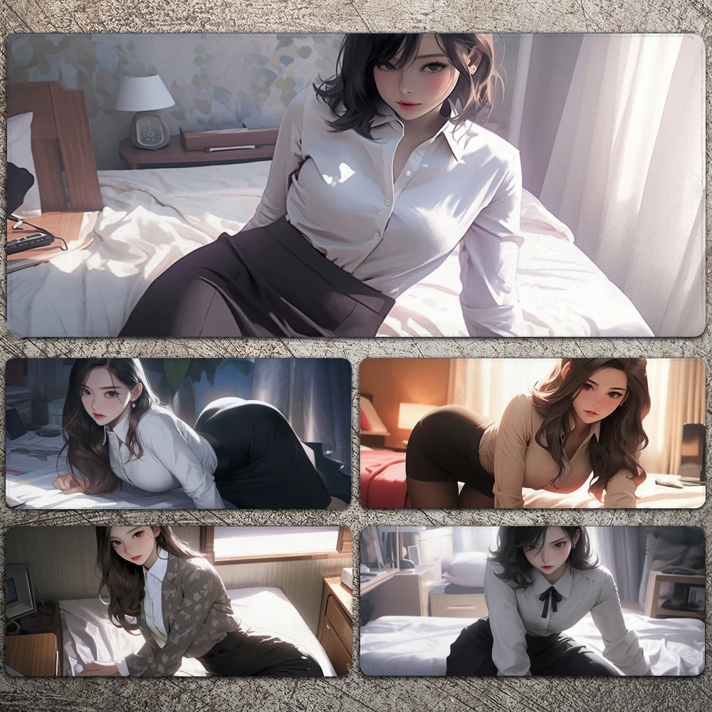 

Hot Anime Sexy Girl Mousepad Large Gaming Mouse Pad LockEdge Thickened Computer Keyboard Table Desk Mat