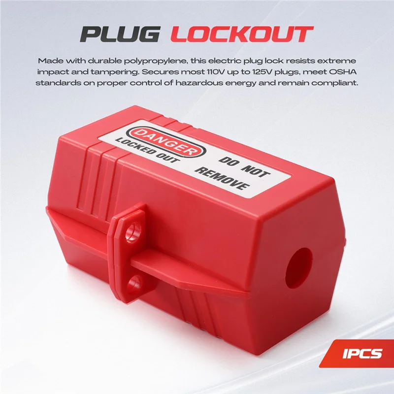 

ABSE-Electrical Lockout Tagout Kit, Hasps Set, Clamp On And Universal Multipole Circuit Breaker Lockouts, Lotolockout Tags