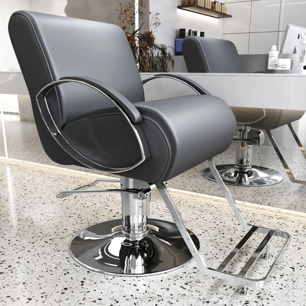 Barber shop chair Hair salon special hair salon hair cutting lift rotating perm and dyeing seat