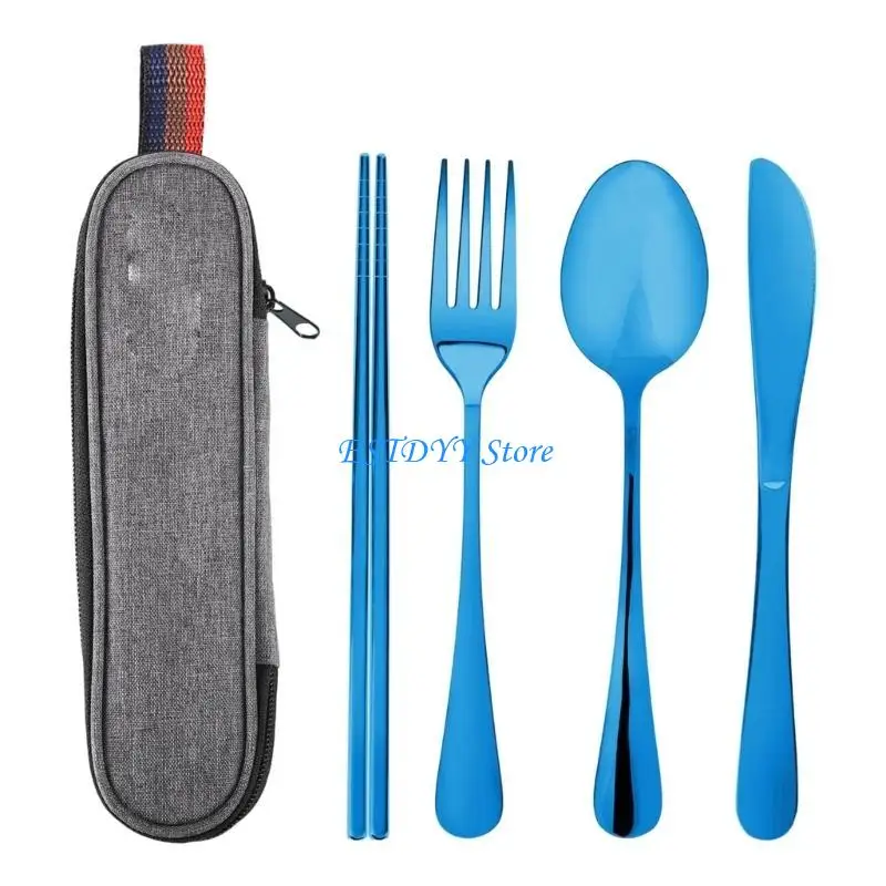 

G6DE Portables Stainless Steel Cutlery Set Outdoor Dining Utensils Portables Flatware