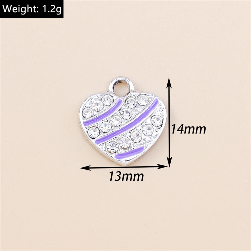 20 Stück elegante Kristall-Herzanhänger für Ohrringe, Halsketten, Armbänder, DIY-Bastelarbeiten, Schmuckherstellungszubehör – Detail 9