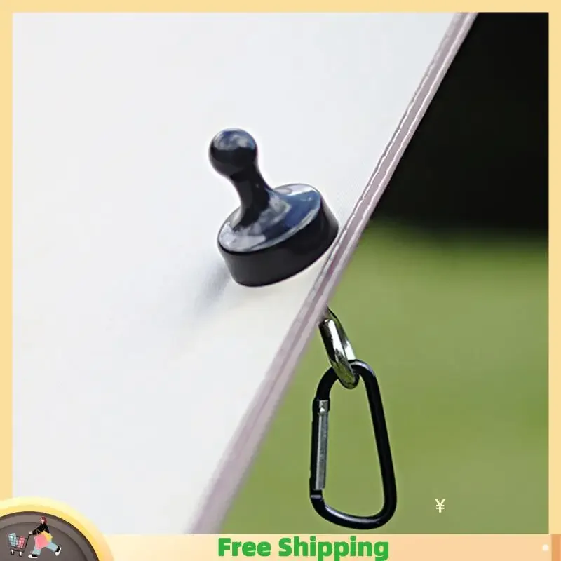 

Magnet Camping Hooks Carabiner Clip Heavy Duty Magnet Hanger D Shape Tent Buckles For Outdoor Camping Hooks