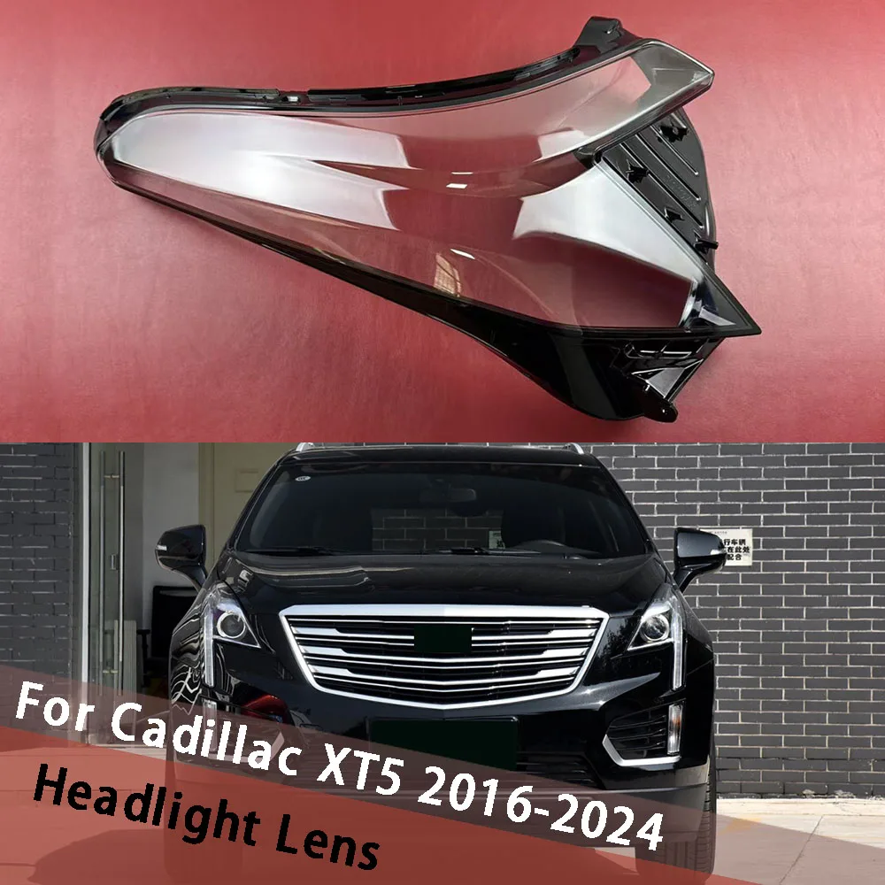 

For Cadillac XT5 2016-2024 Headlight Cover Headlamp Housing Lamp Shell Transparent Lampshade Lampcover Mask Lens Plexiglass