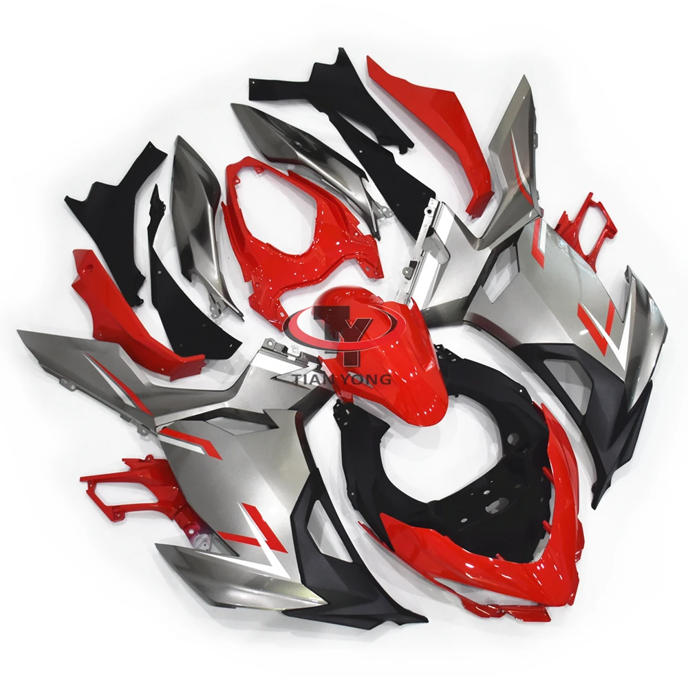 Titanium silver red line decal Motorcycle For Ninja400 ninja 400 EX400 2018-2024 2020 Full Fairing Kit Bodywork Cowling