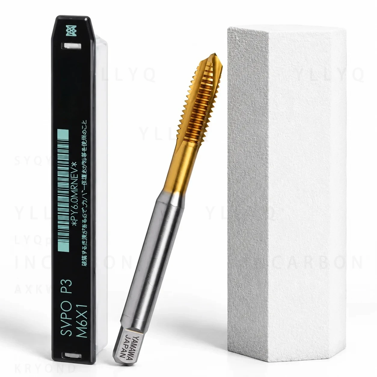 1PCS Japan HSSE TiN Coated Spiral Pointed Tap Fine Thread M10 M11 M12 M14 M15 M16 M18 M20 M22