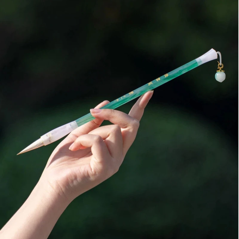 Mixed Hair Calligraphy Brush for Seal Script Clerical Script Middle Regular Script Beginner Adult Professional Level Soft Brush