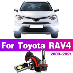 2x LED Car Front Fog Light Lamps Bulb For Toyota RAV4 2009 2011 2012 2013 2014 2015 2016 2017 2018 2019 2020 2021 Auto Accessory