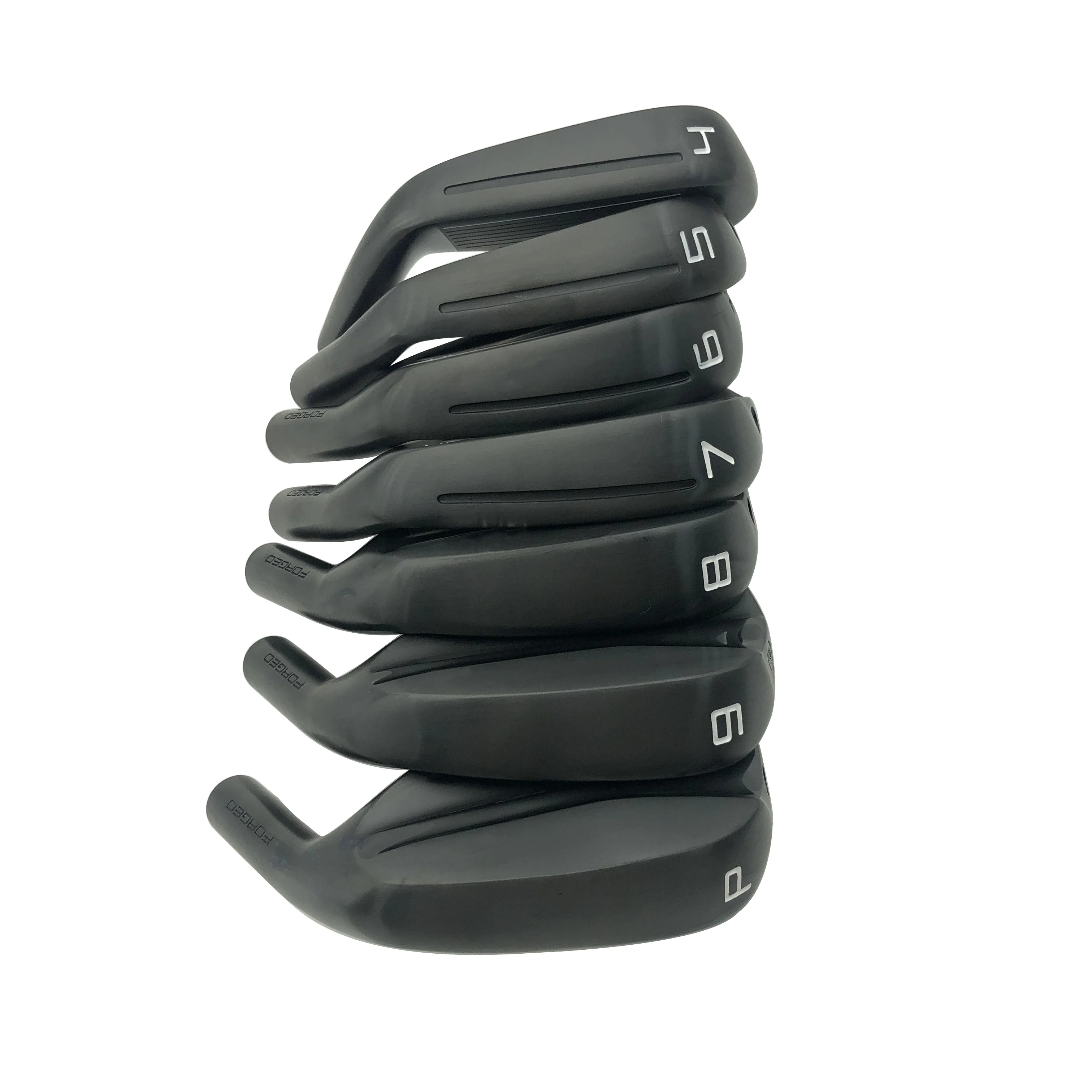 وصول جديد أسود اليد اليمنى الفولاذ المقاوم للصدأ مخصص # مجموعة مكواة الجولف 4-P مكاوي الجولف لنوادي الجولف #5