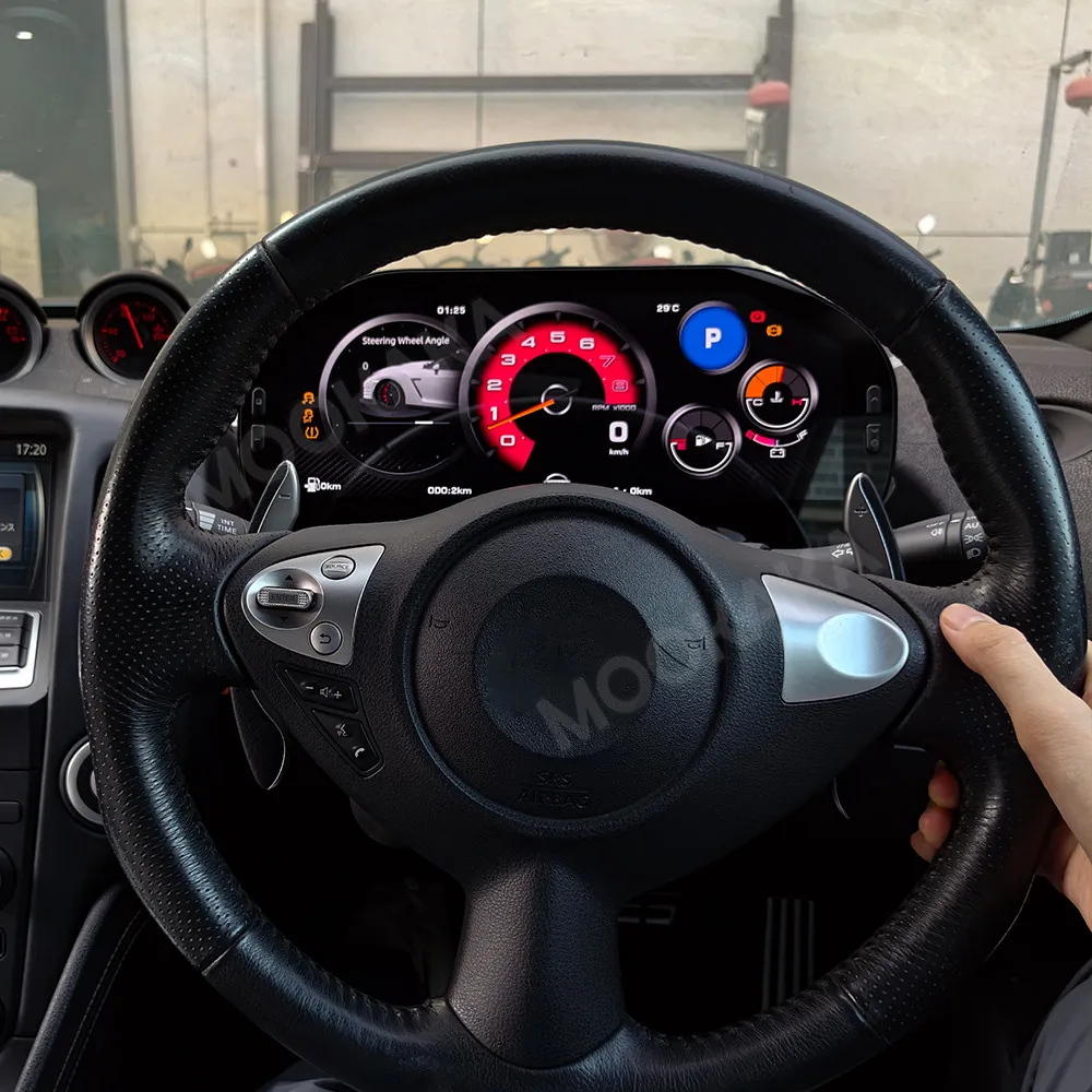 Digital Cluster For Nissan 370Z 2009-2019 Car LCD Dashboard Virtual Cockpit Instrument Multifunctional Speedmeter Screen Parts