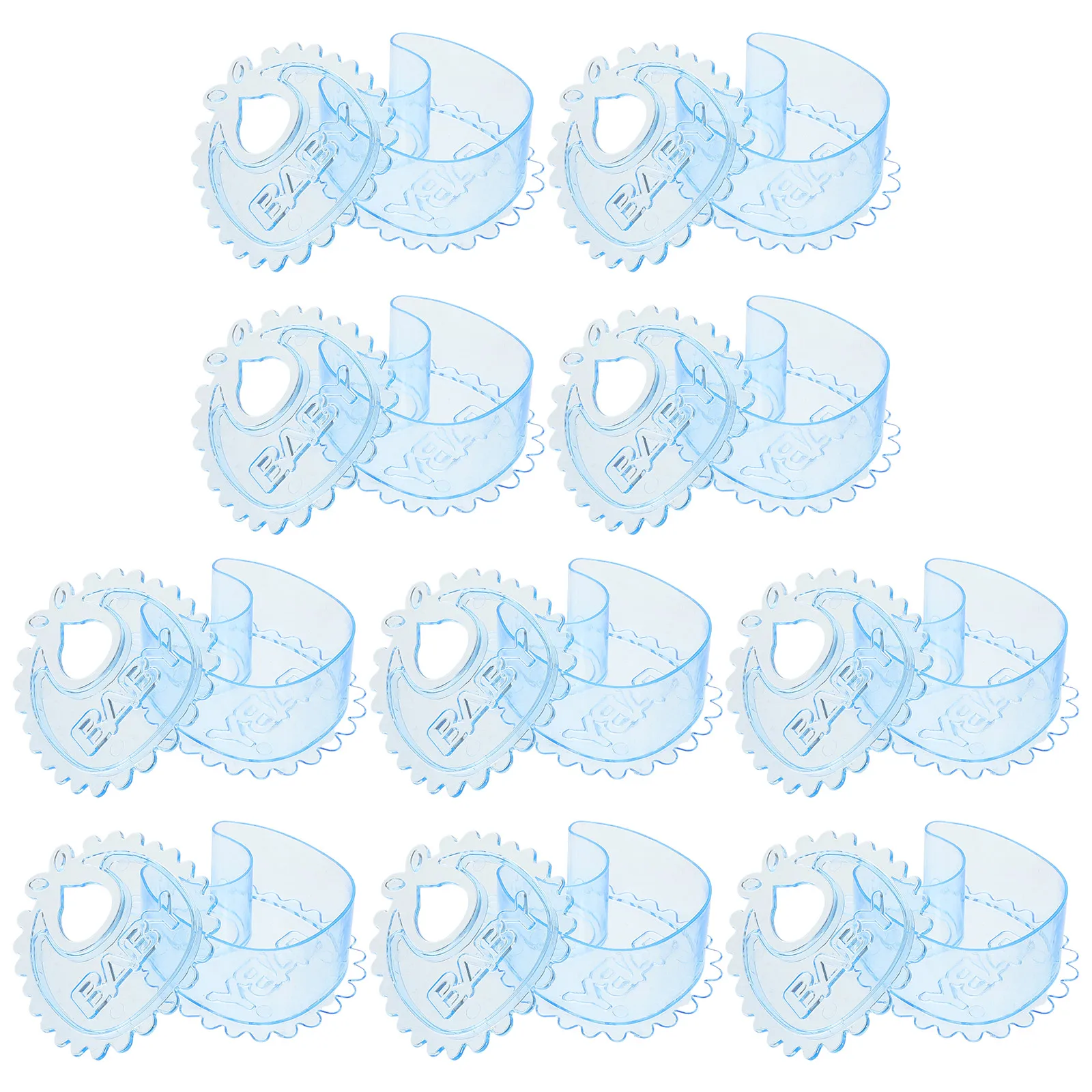 

10 Pcs Baby Boxes Transparent Keepsake Present Versatile Use Lightweight Store Sweets Candy Party Treat Favor Wedding