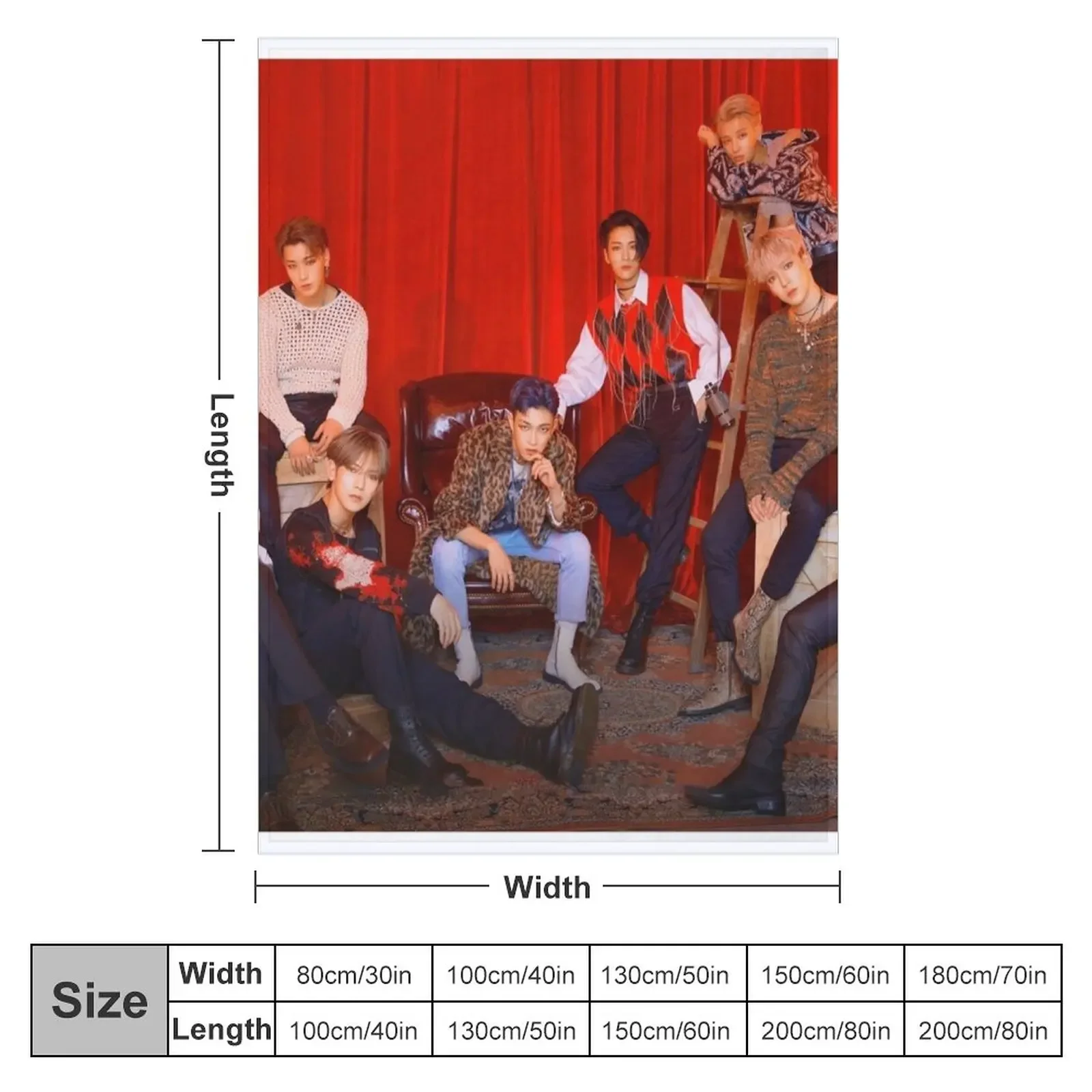 ATEEZ WONDERLAND Throw Blanket for sofa Beach Summer Travel Blankets