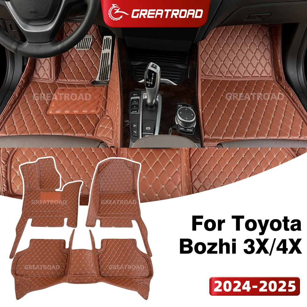 

GREATROAD For Toyota Bozhi 3X 4X (5-Seat) 2024-2025 Custom Car Floor Mat Auto Carpet Cover Interior Accessories