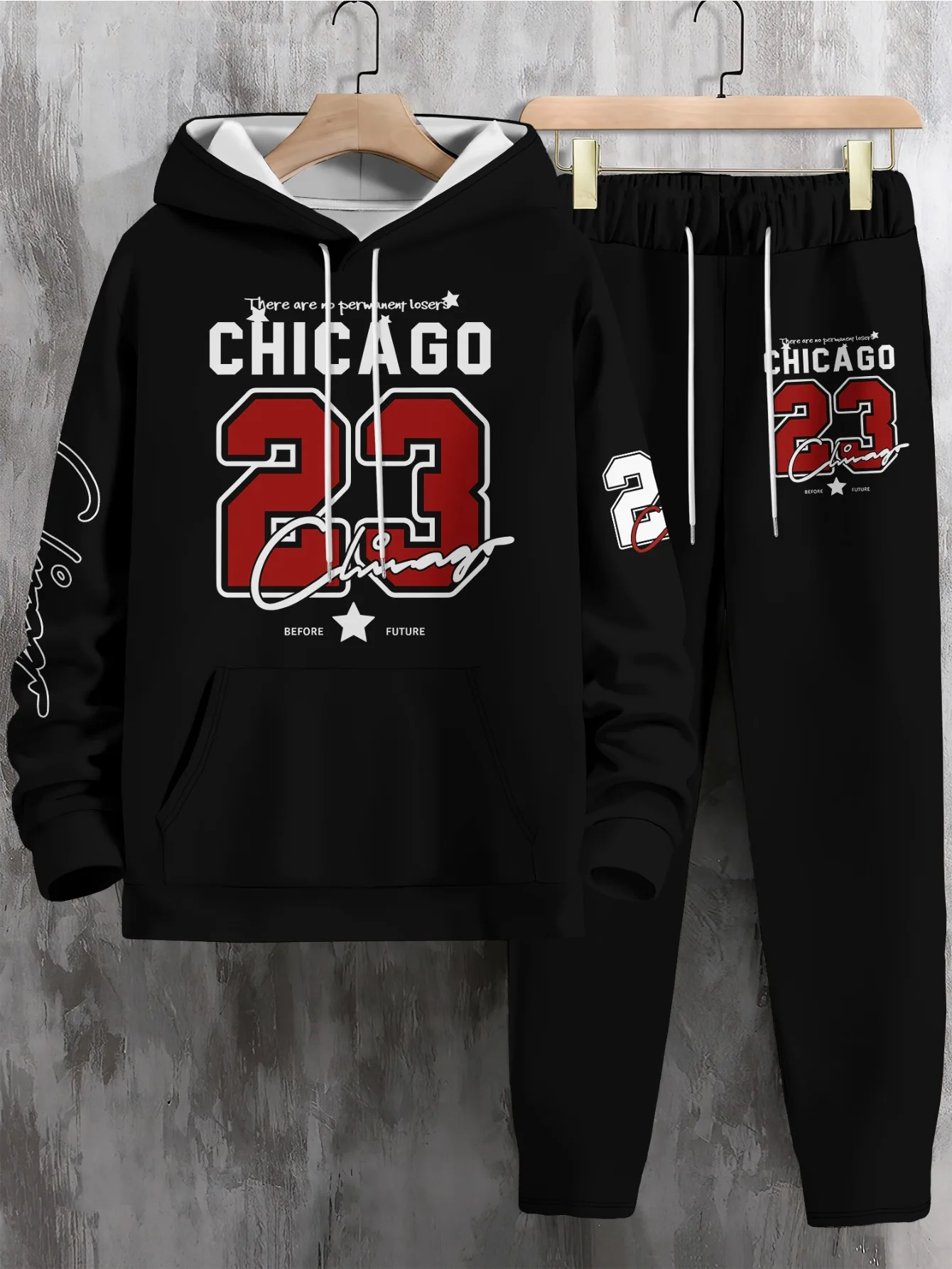 

2025-26 Autumn/Winter New Y2K Sports Set Training Basketball Men's Fashion Super Large Comfortable Leisure Two Piece Set