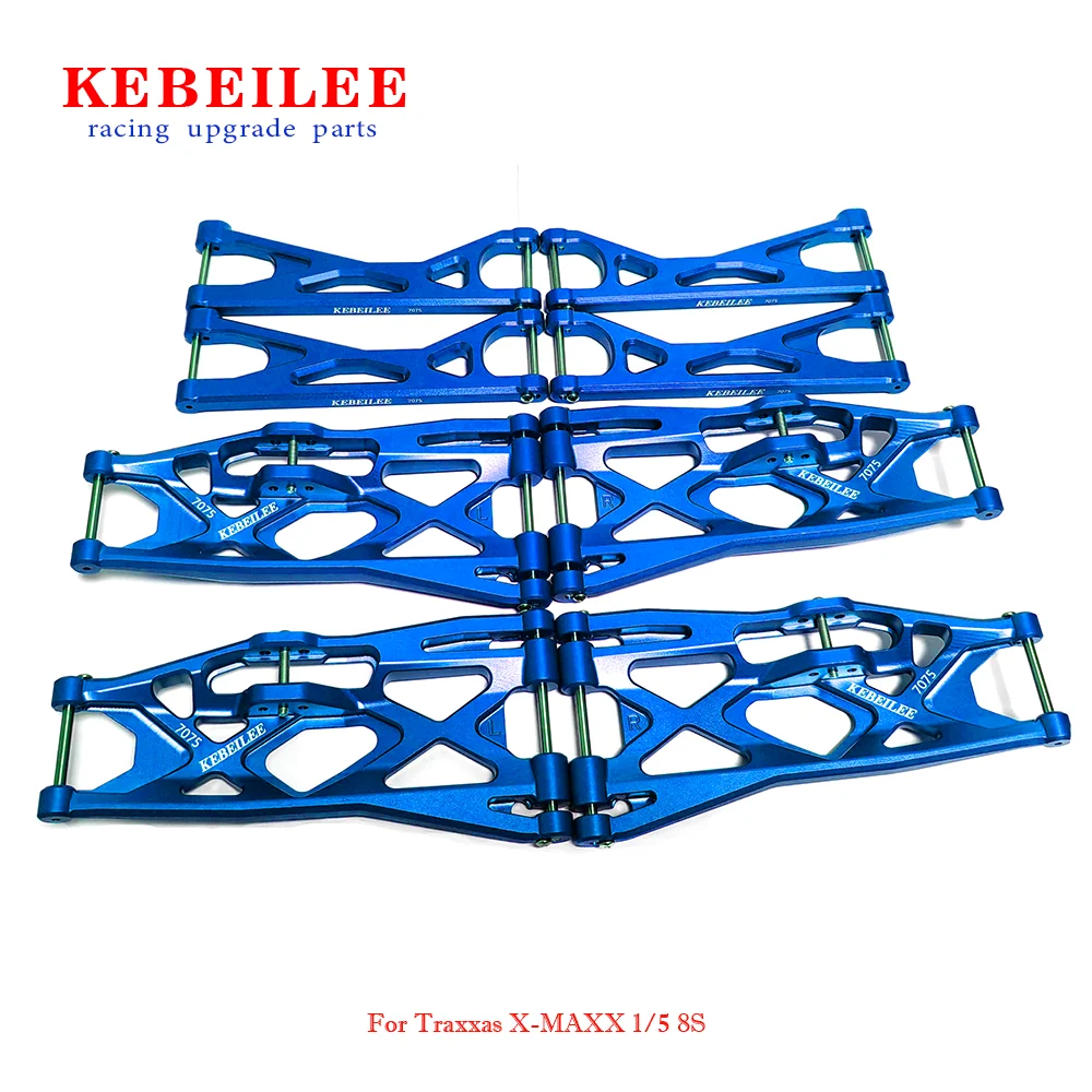 KEBEILEE CNC Aluminum7075 brazos de suspensión superior inferior para TRAXXAS X-MAXX 1/5 8S