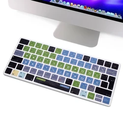 Silicone Shortcut Keyboard Cover EU Layout for Magic Wireless Bluetooth MLA22LL/A (A1644,2015 Released) with Pro X VIM Skins