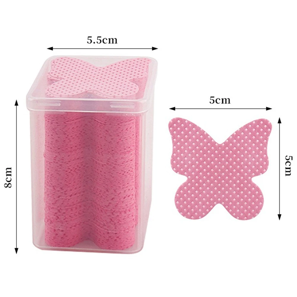 Doekjes Papier Katoen Wimper Lijm Remover Veeg Mond Van De Lijm Fles Voorkomen Verstopping Lijm Cleaner Pads Lash Extension