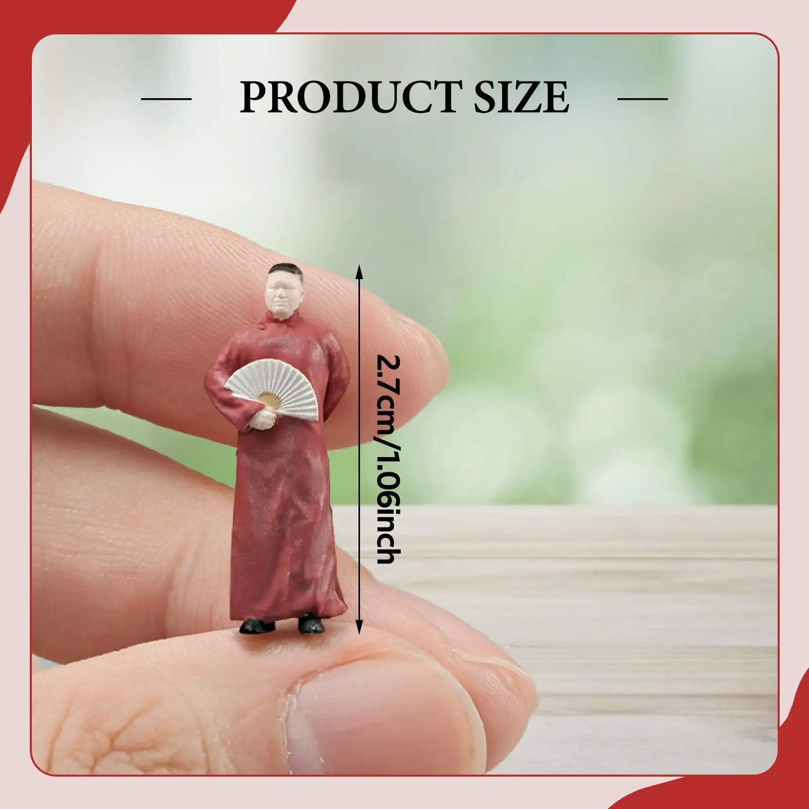 Figurine d'acteur Crosstalk de Type chinois 1:64, petit modèle en résine pour la configuration de Table de sable